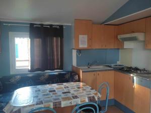 Η κουζίνα ή μικρή κουζίνα στο Mobil home 4 personnes avec terrasse à Anduze - API-1-52-471
