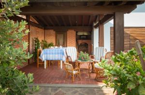 A patio or other outdoor area at Villa Celeste
