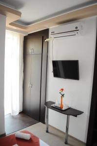 TV a/nebo společenská místnost v ubytování Hotel Evia