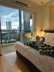 Una cama o camas en una habitación de Circulo verde