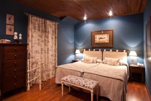 Cama o camas de una habitación en Hotel El Ciervo