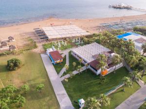 an aerial view of a resort with a beach at Mary Hotel Side in Side
