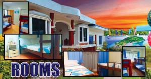 3J's HOMESTAY的卧室和房间照片的拼合