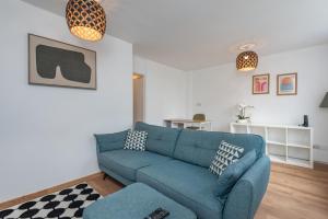 Ruang duduk di Quirky 1BD Flat Heart of Sydenham