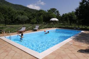 The swimming pool at or close to La Masseria