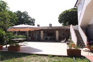 A garden outside La Masseria