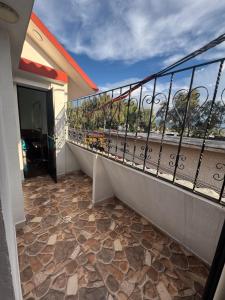 Balkoni atau teres di Hotel CALLI YOLOTL Teotihuacan