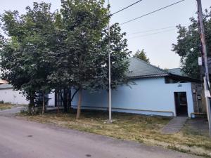 a white house with a tree in front of it at Tufandag Holiday Apartment in Gabala +5 photos