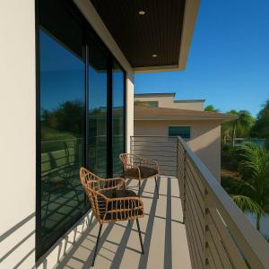 Μπαλκόνι ή βεράντα στο Lux Jungle Haven Close to Port Everglades and Beach