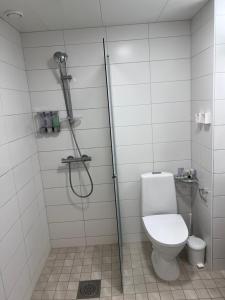 Koupelna v ubytování Lamminpää