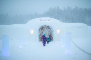 Sorrisniva Igloo Hotel v zimě