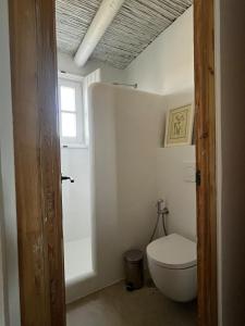 a bathroom with a toilet and a window at Casa de Campo in Vila Nova de Cacela +39 photos