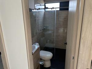 Phòng tắm tại Apartamento Campestre con vistas de ensueño