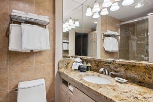 a bathroom with a sink and a mirror at Lodge Tower 482 in Vail