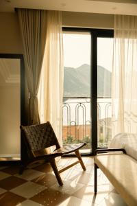 Uma vista da montanha tirada do hotel 