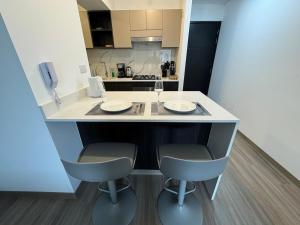 Η κουζίνα ή μικρή κουζίνα στο Premium apartment in Miraflores with rooftop pool