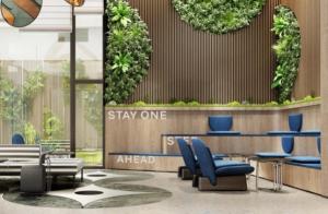 a rendering of the lobby of the stay one hotel at EVEN Hotel Yining in Yining