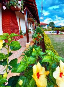 Κήπος έξω από το Mesa de los santos Casa campestre La Victoria