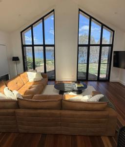 Posezení v ubytování The Barn Bonnie Doon