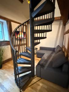 Posezení v ubytování Maisonette am Malerwinkel mit Balkon + 4 fotografie
