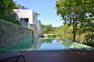 a swimming pool in the backyard of a house at Douro Green in Castelo de Paiva