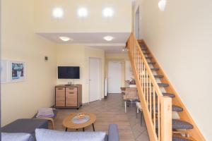 Un televizor și/sau centru de divertisment la Schneeeule 207