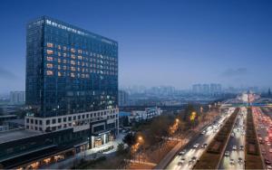 Γενική άποψη της πόλης Τσενγκντού ή θέα της πόλης από  αυτό το ξενοδοχείο