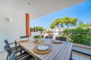 Balkón nebo terasa v ubytování Traumhafte Villa Violeta am Meer für 8 Gäste