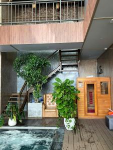 Balkón nebo terasa v ubytování Coliving Danang