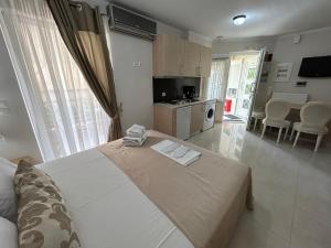 TV a/nebo společenská místnost v ubytování Palataki Residence