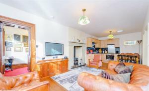 Μια τηλεόραση ή/και κέντρο ψυχαγωγίας στο Fitzys Apartment Wellness Retreat