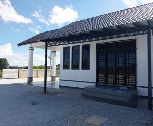 Bygningen som feriehuset ligger i