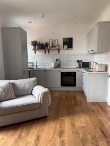 Køkken eller tekøkken på The Wee Harbour Home