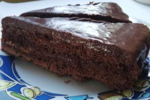 two pieces of chocolate cake on a plate at La Bouganville in Macerata