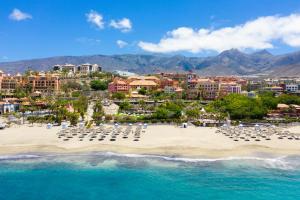 an aerial view of a beach with a resort at Cozy Apartment with Wi-Fi in Costa de Adeje