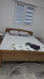 Ένα ή περισσότερα κρεβάτια σε δωμάτιο στο Luxury view apartmen - Skopje