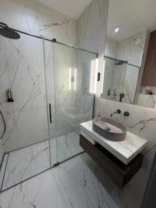 Phòng tắm tại Polanica Park Apartament 309