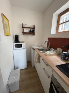 Dapur atau dapur kecil di Le Capucin Terrace Hypercentre