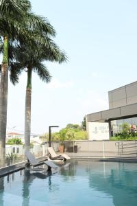 Bazén v ubytování Indaiá Park Hotel nebo v jeho okolí