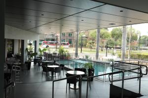 Restaurace v ubytování Indaiá Park Hotel
