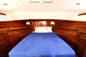 a bed in the back of a boat at Sea Dreams I in Nassau