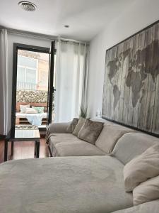Χώρος καθιστικού στο Reina apartment in Sitges