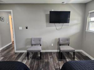 TV/trung tâm giải trí tại Apt 1- High Plains Lodge at Nomad Landing