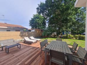 En have udenfor Villa Bassin d'Arcachon