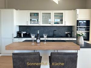 Kuchyň nebo kuchyňský kout v ubytování Inselrose