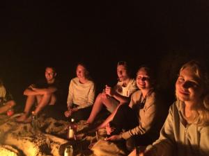 a group of people sitting on a couch at 1770 Beachside Backpacker & Motel in Agnes Water