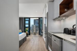 Køkken eller tekøkken på Skyline Studio in the clouds
