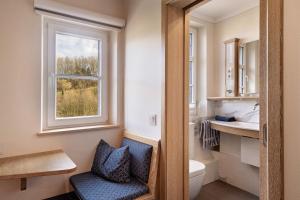 a bathroom with a toilet and a window at Villa Klassika Jürgens in Attendorn +99 photos
