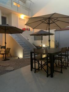 Balkón nebo terasa v ubytování Komi beach Maisonette