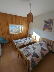 Postel nebo postele na pokoji v ubytování La Terrasse du Tarn